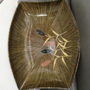 Mid Century Modern Resin Wheat Trinket Tray